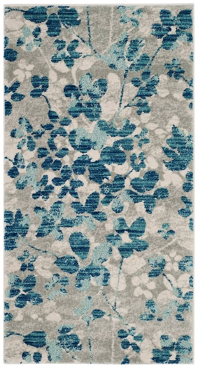 Evoke Floral 2'-2" X 4' Area Rug