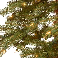 6 ft. Pre-Lit Hickory Cedar Artificial Christmas Tree, Clear Lights