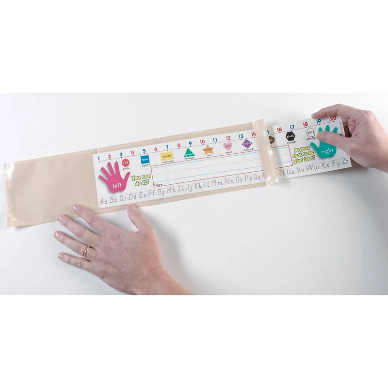 Name Plate Extra Large Clear Pockets