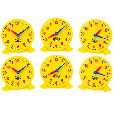 Didax 5" Student Clocks, Set of 6