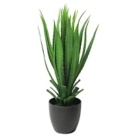 27" Tropical Spiky Leaved Artificial Potted Plant