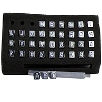 1/4" Alphabet & Number Leather Stamp Set by Make Market®
