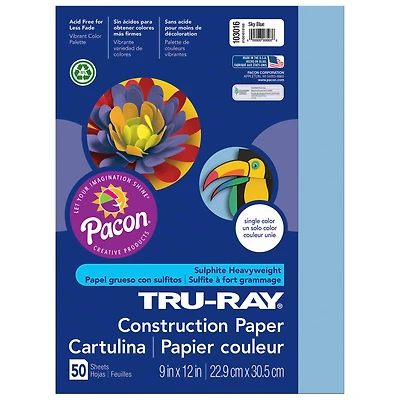 Tru-Ray® Construction Paper, 9" x 12