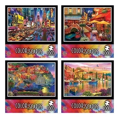 Assorted MasterPieces® Colorscapes™ Linen Jigsaw Puzzle