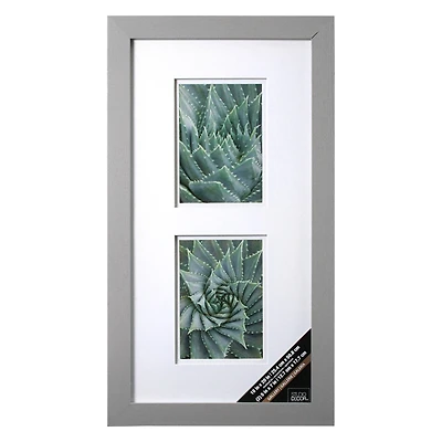 Gallery 2 Opening Gray Frame with Double Mat by Studio Décor®