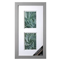 Gallery 2 Opening Gray Frame with Double Mat by Studio Décor®
