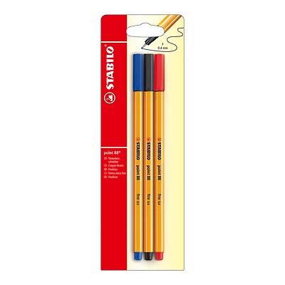 Stabilo® Point 88 3 Color Pen Set