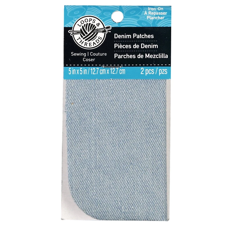 Loops & Threads™ Denim Patches, Stonewashed