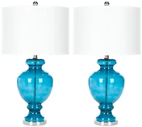 Morocco Glass Lamp Set in
