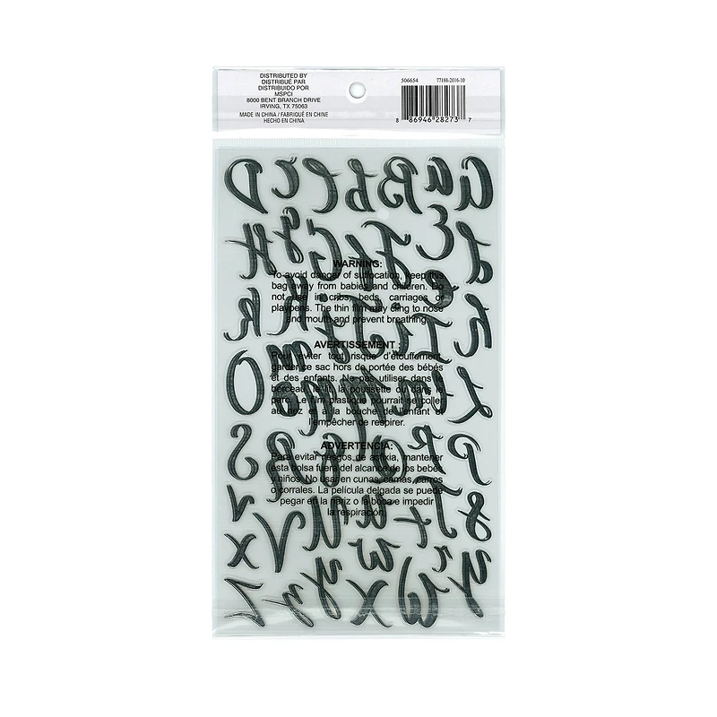Gold Foil Hand Script Alphabet Stickers by Recollections™