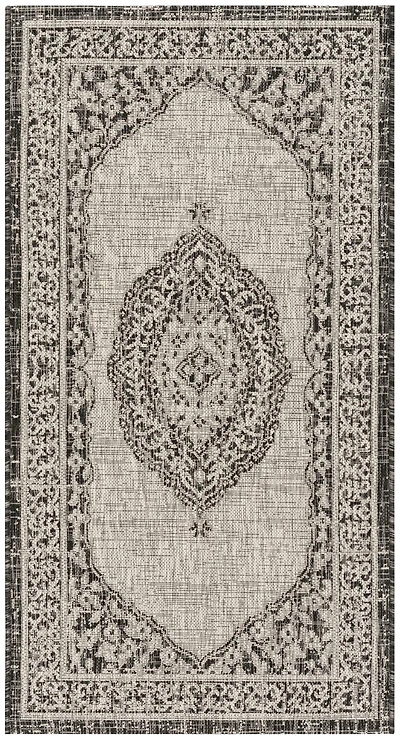 Courtyard Medallion 2'-7" X 5' Area Rug