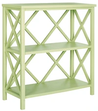 Liam Open Bookcase in Avocado Green