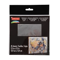 6 Packs: 25 ct. (150 total) Premium Silver Leaf Sheets by Craft Smart®