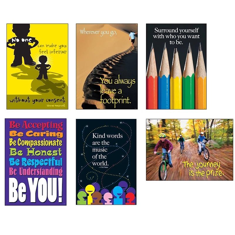 Think Positively ARGUS® Posters Combo Pack, 6 Pack