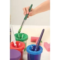 No-Spill Paint Cups with Brushes Set, 10 Pack