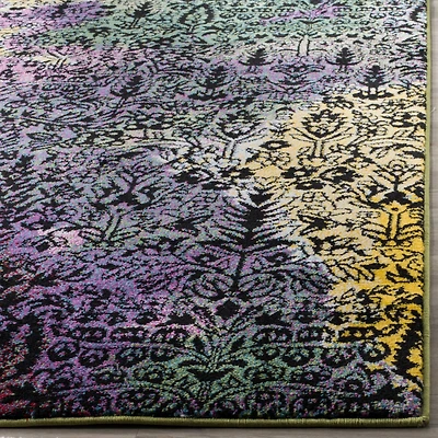 Water Color Boho Tribal 4' X 6' Area Rug