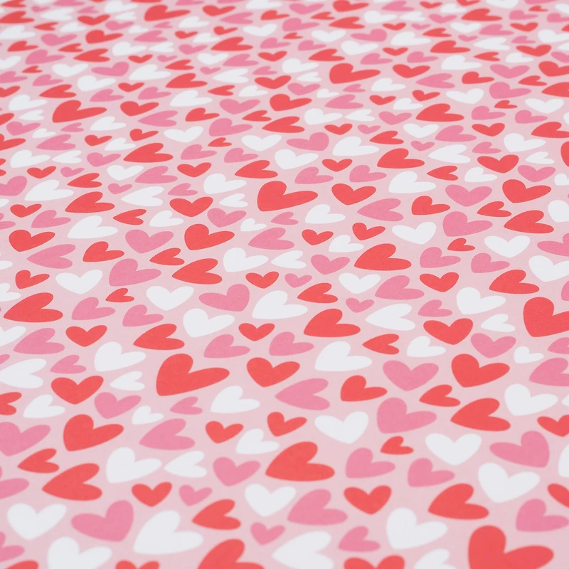 Red, Pink & White Hearts Scrapbook Paper by Recollections®, 12" x 12"