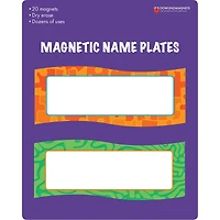 Magnetic Name Plates, 2 Packs of 20