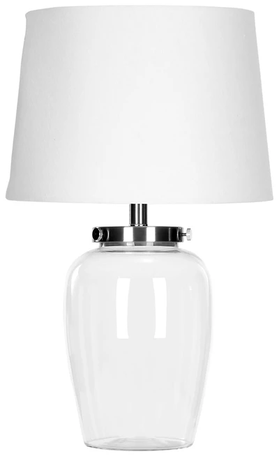 Evan Clear Glass Table Lamp in Glass