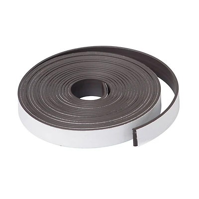 1/2" x 10 ft Adhesive Magnet Strip Roll, 6 Rolls