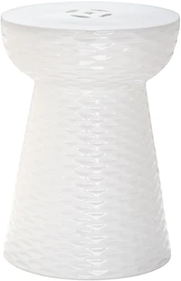 Daphne Garden Stool in White