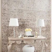 Imogene Crystal Table Lamp Set in Crystal