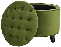 Amiela Tufted Ottoman in Fern