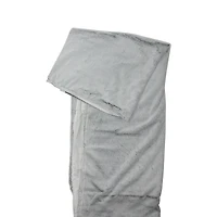 55" x 62" Light Gray Throw Blanket