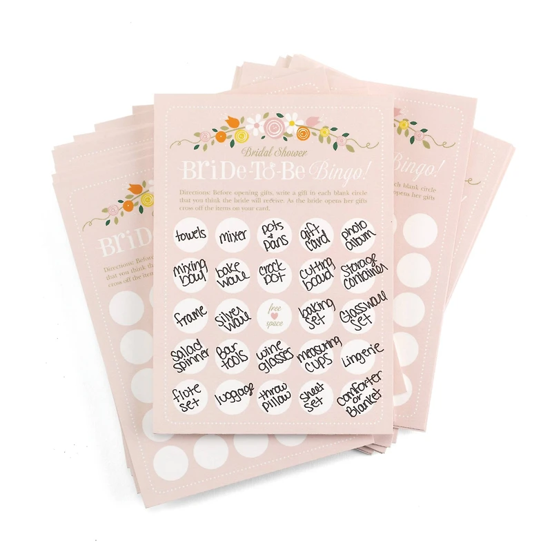 Hortense B. Hewitt Co. Bridal Shower Bride to Be Bingo