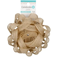 5.75" Burlap Gift Bow by Celebrate It™