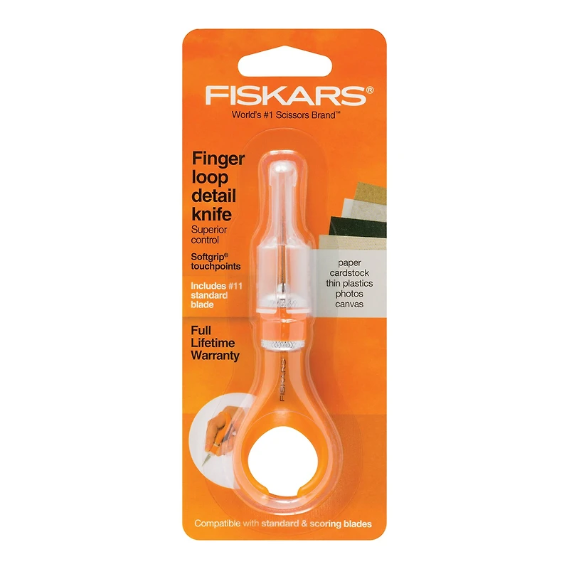 Fiskars® Softgrip® Fingertip Loop Detail Knife