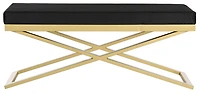 Acra Bench in Black & Gold