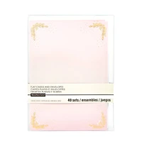 Blush Glam Flat Cards & Envelopes by Recollections™, 5" x 7"