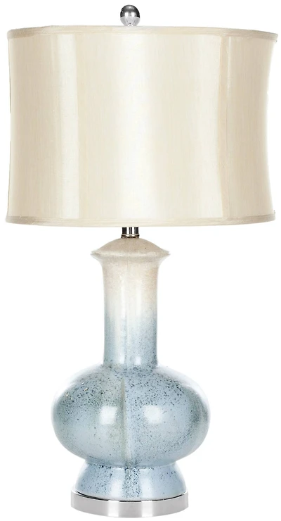 Leona Ceramic Table Lamp in Cream & Blue