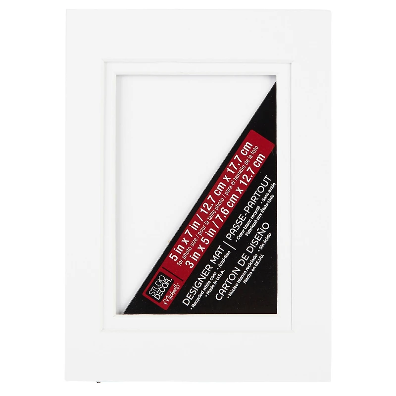 5" x 7" Double Mat By Studio Décor®, 3" x 5" Opening