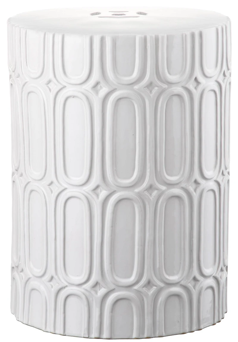 Melody Garden Stool in Antique White