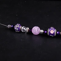 12 Pack: Clear & Purple Strung Beads By Bead Landing™