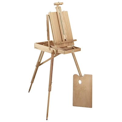 55" French Sketchbox Wood Floor Easel by Artist's Loft™