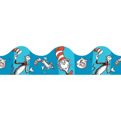 Eureka® Deco Trim® Cat in the Hat™ Blue Borders, 222ft.