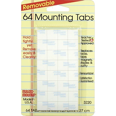 Magic Mounts® 1/2" Removable Mounting Tabs, 12 Bundle Packs