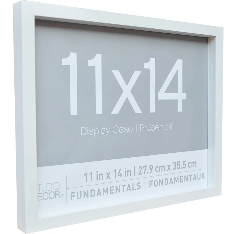 2 Pack Fundamentals 11" x 14" White Shadow Boxes by Studio Décor®