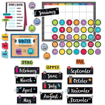 Bold & Bright Calendar Bulletin Board Set