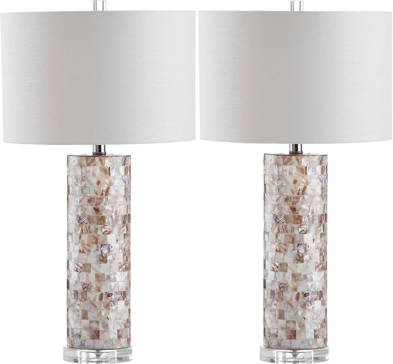 Boise Table Lamp Set in Cream