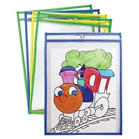 Creativity Street® Dry Erase Pockets, 10" x 13.5", Pack of 10