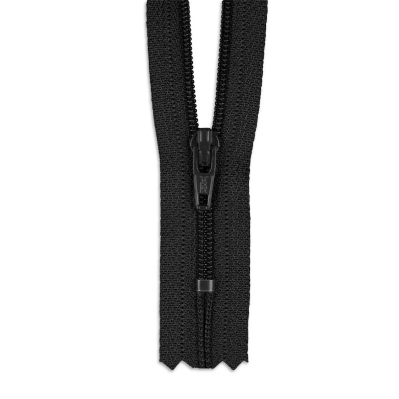 YKK 7" Black #3 Closed End Zipper