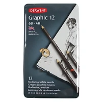 Derwent® Medium Graphic 12 Pencil Set