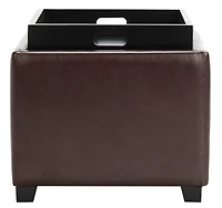 Bobbie Ottoman in Cordavan