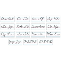 Trend Enterprises® Basic Alphabet Zaner-Bloser Cursive Bulletin Board Set