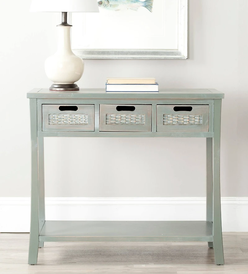 Autumn 3 Drawer Console in French Grey
