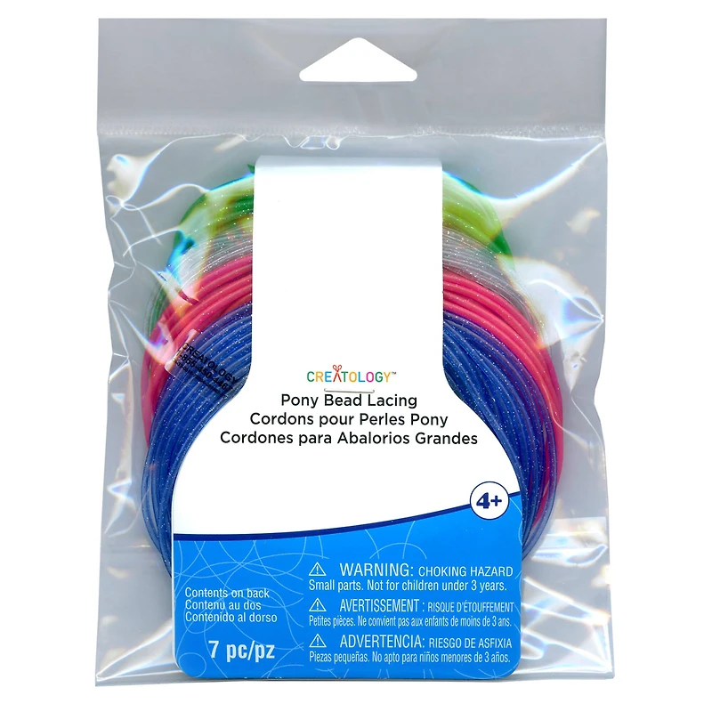 Glitter Pony Bead Lacing by Creatology™